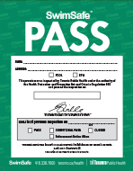 City of Toronto Pool Pass inspection record